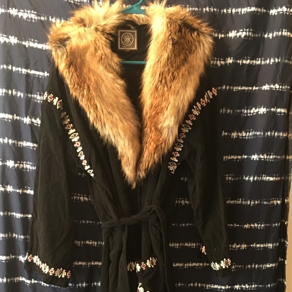 Double D Ranch Velvet Trench Coat
